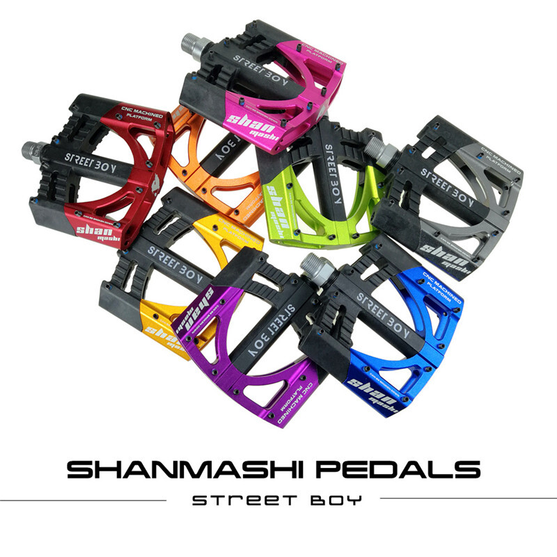 1Pair Universal Sealed 3 Bearing Bicycle Flat Pedals Ultralight 8 Color Optional