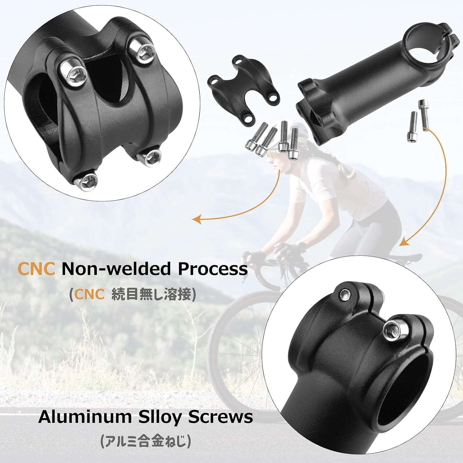 Versatile Adjustable 31.8mm Bike Stem 120mm – Durable and Easy to Install