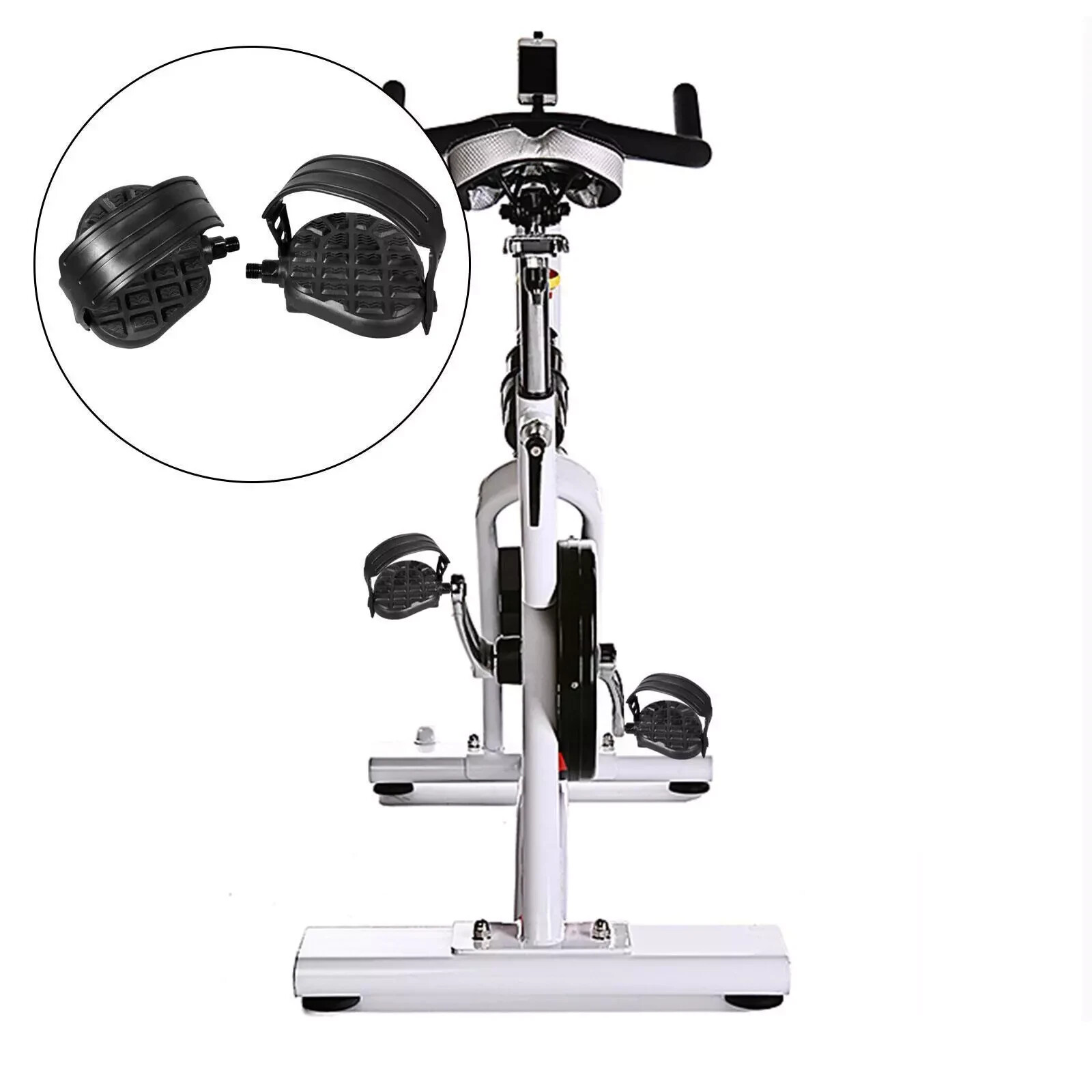 Multifunction Exercise Bike Pedals Schwarz Lightweight for Exercise Home Gym