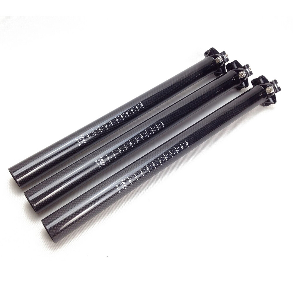 U 3K Carbon Fiber MTB Bike Seatpost Road Bicycle Seat Tube 25.4/27.2/30.8/31.6mm