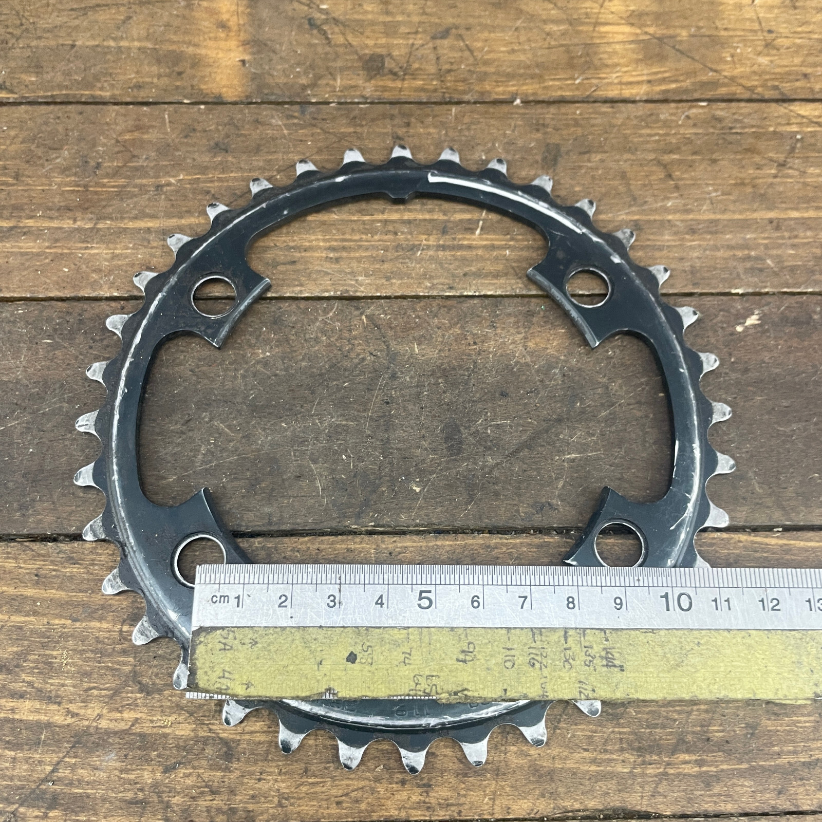 Vintage Shimano Ultegra Chainring 36 Tooth 36t 110 BCD 4 arm Asymmetric 52-36