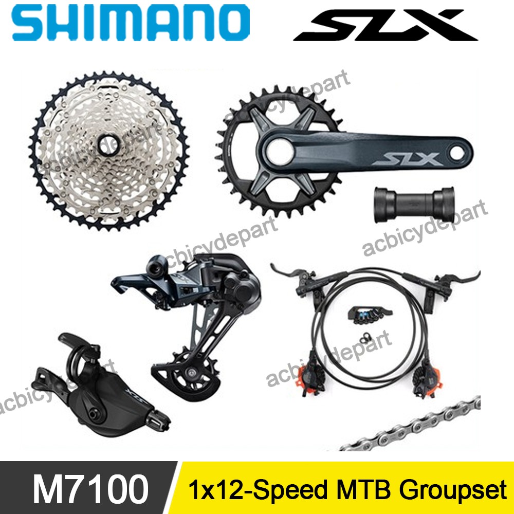 Shimano SLX M7100 1×12-Speed MTB Groupset Cassette Crankset 165MM 170MM 175MM