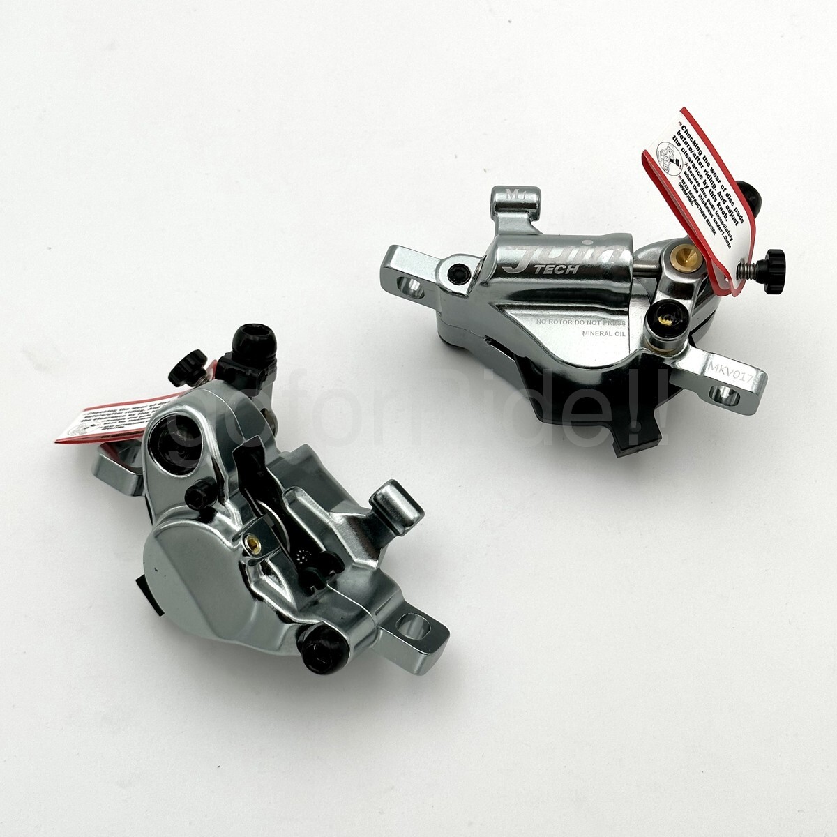 Juin Tech M1 hydraulic MTB Bike,E-bike Disc Brake Caliper set,160mm Rotors Gray