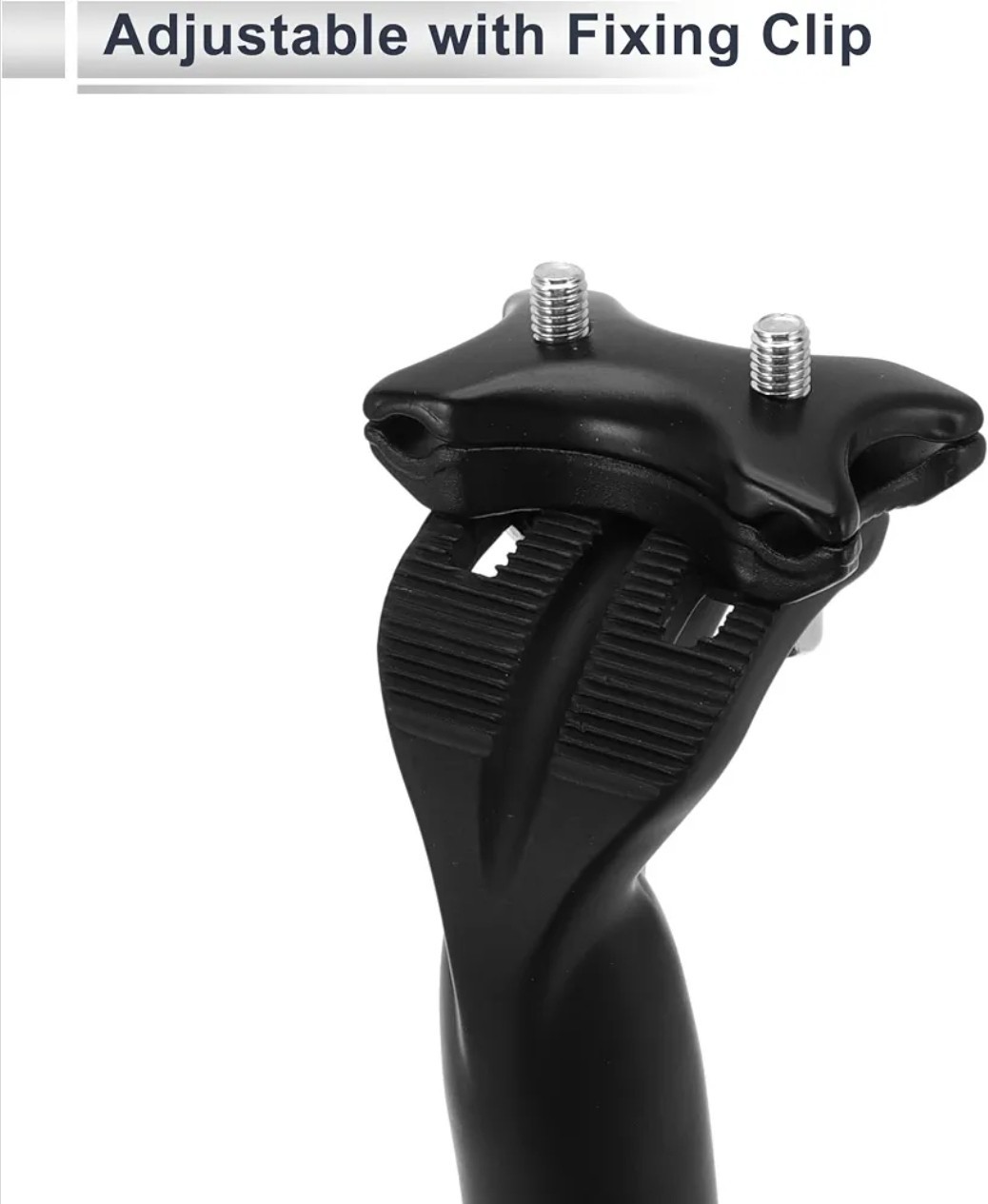 RATCHROLL 27.2x300mm Carbon Fiber Bike Seatpost Adjustable Saddle Post Black