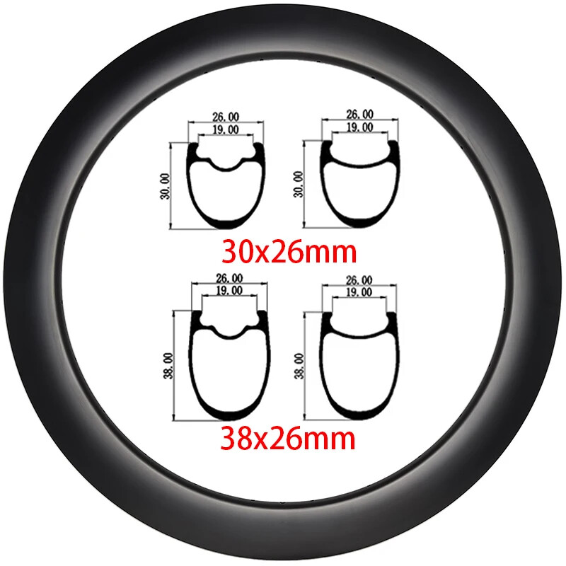700C Road Bicycle Carbon Rims 30mm 40mm 50mm Deep UD 3K 12K Matte Glossy Finish