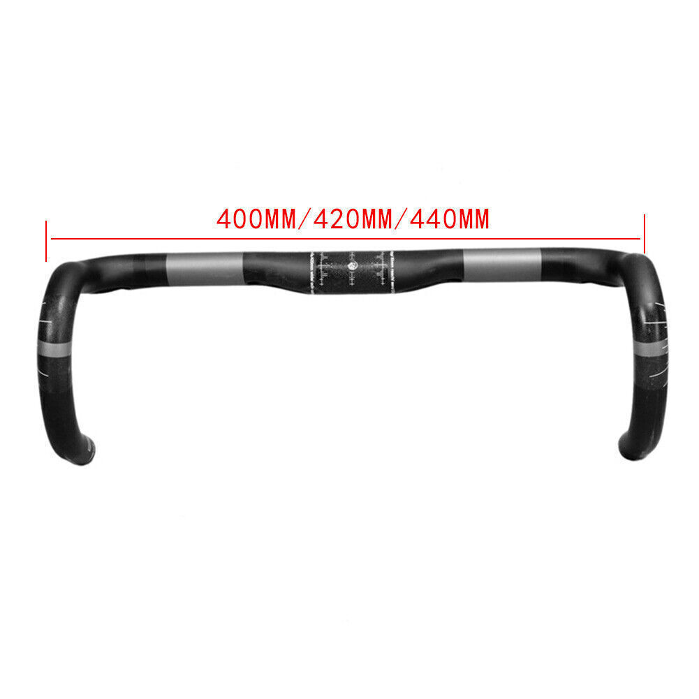 Road Bike Handlebar Racing Drop Bar UD Bend Bar Carbon Fiber 400/420/440mm