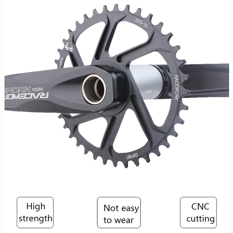 Crankset 170/175mm Mountain Bike Crank Chainring Bicycle Crankset Sprocket