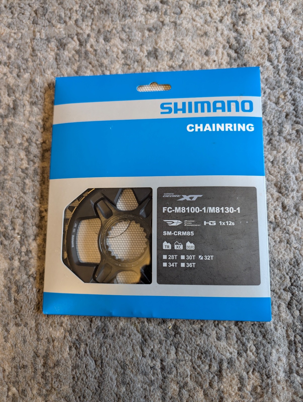 Shimano Deore XT SM-CRM85 Direct Mount Chainring 30T 12-Speed