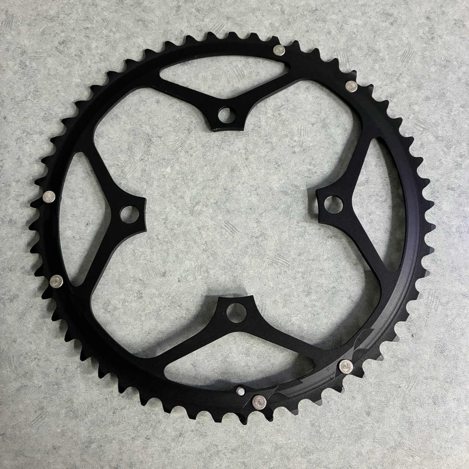 NOS ZIPP VUMA Quad Chainrings 53/39t With 110 x 4 BCD 10 Speed Black TAKE OFF