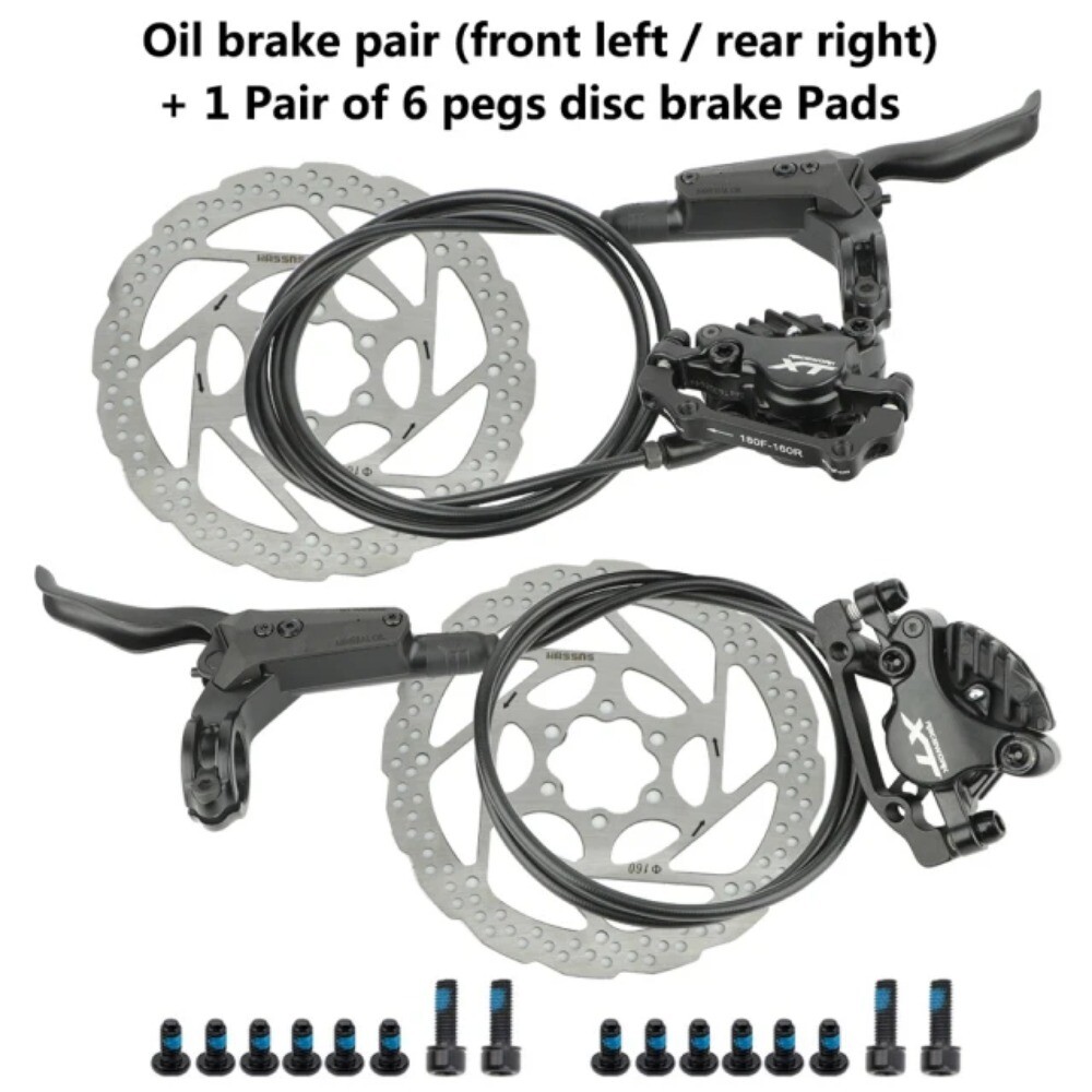M8000 Mountain Bike Hydraulic Disc Brake Rotor 160mm LF RR 800/1550mm Oil Brakes