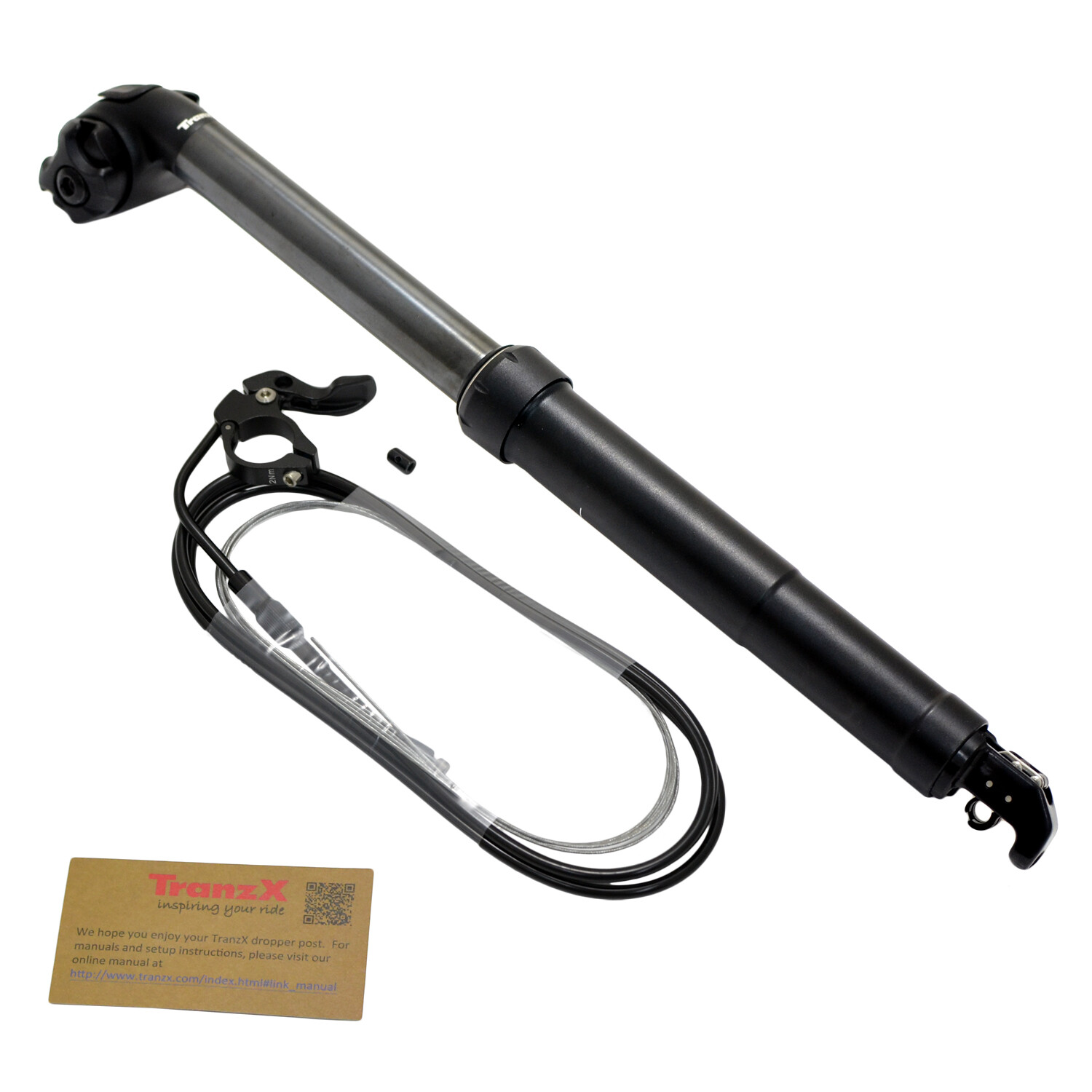 TranzX YSP20J For Gravel Bike Remote Dropper Post 27.2X365mm Travel 50mm