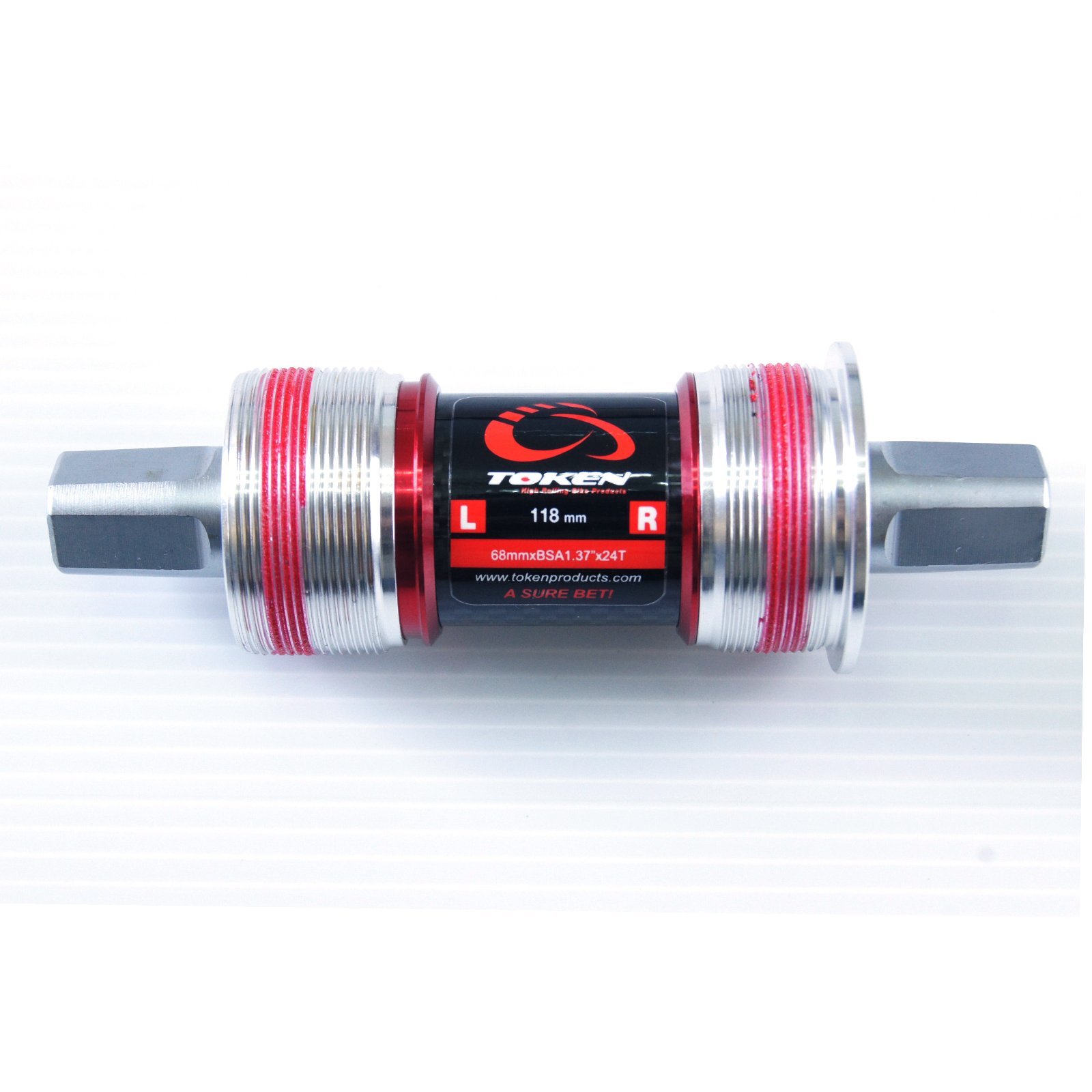 TOKEN Square Taper Bottom Bracket/BSA threaded/JIS Cromo Axle/steel bearing