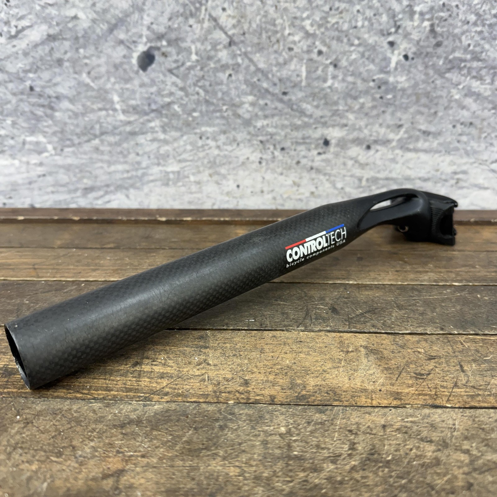 Control Tech Carbon Seatpost 31.6mm 13in Black USA Plain 225g Road MTB Bike