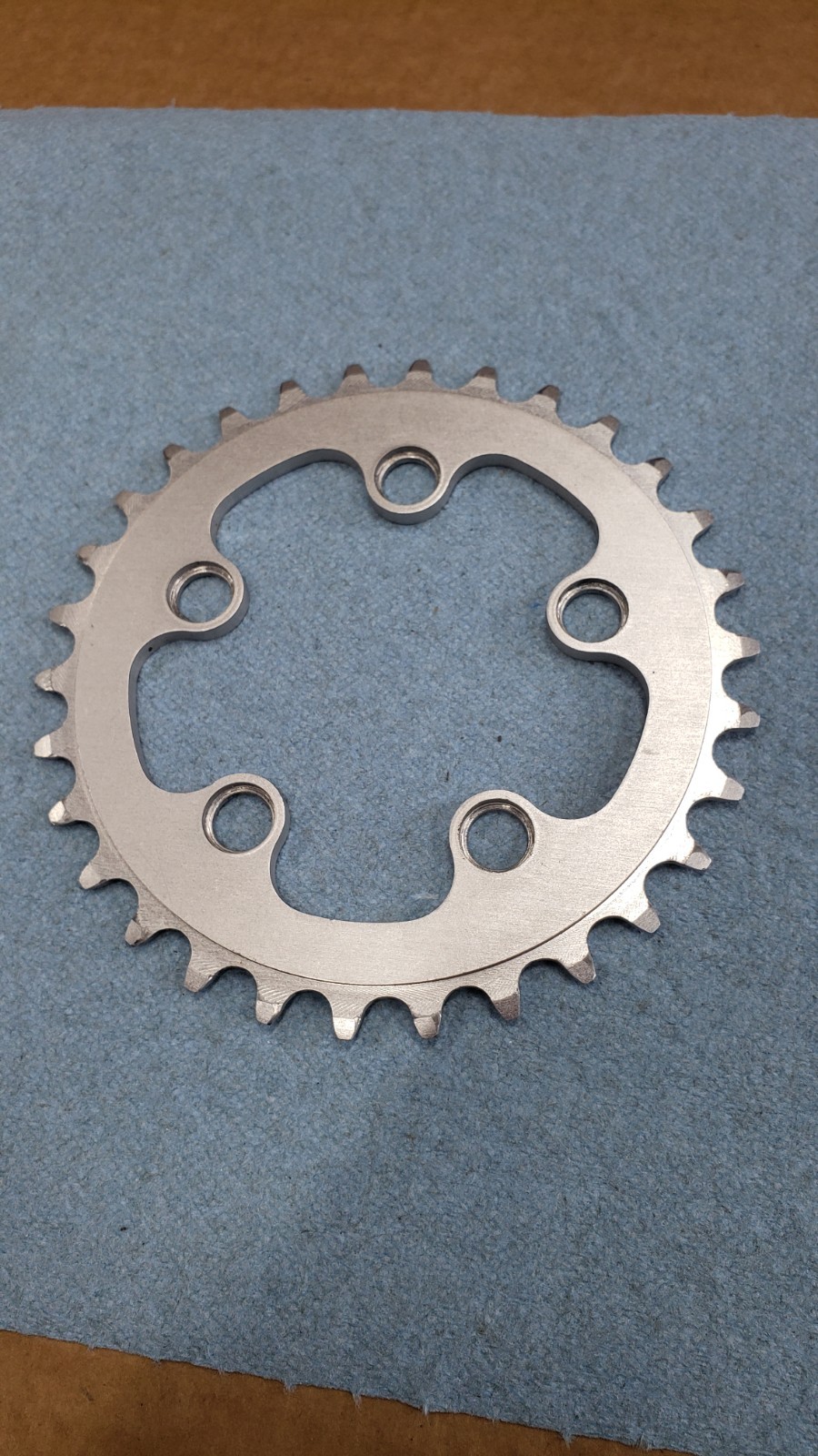 VINTAGE SALSA CYCLES 30t 5-BOLT 74MM CHAINRING SILVER ALUMINUM MADE IN USA NOS