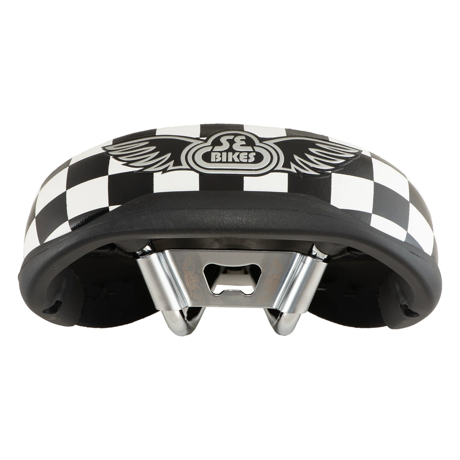 NEW Release SE Bikes Racing Checkerboard Saddle Black & White Padded Seat