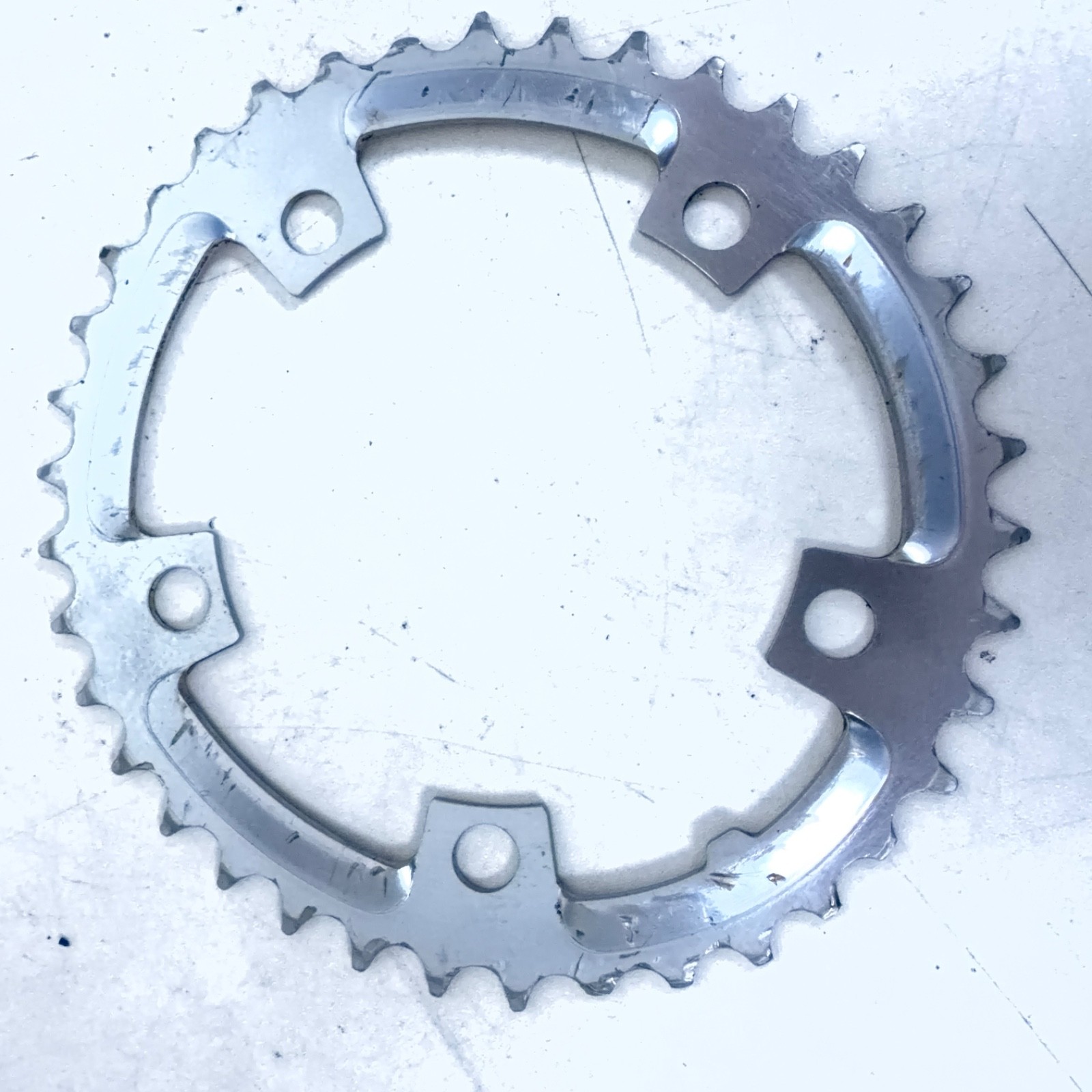 Shimano Biopace Steel Triple Chainring Set 48/38/28 Suberglide-B 110/74 BCD