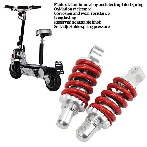 Shock Absorber, 100mm Rear Spring Assisted Shocks Absorbers, 2Pcs Adjustable