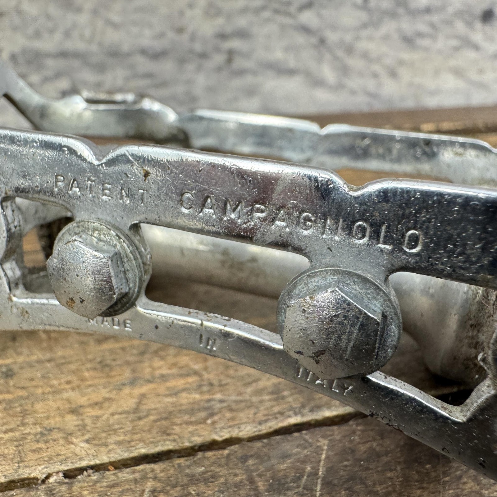 Vintage Campagnolo Record Pedals 9/16 In Silver Quill Road Bike Italy Eroica