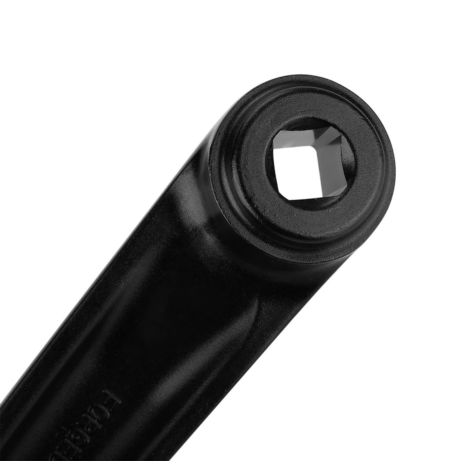 170mm Bike Aluminum Alloy Left Single Chain Crank Arm Replacement (Black Rhombic