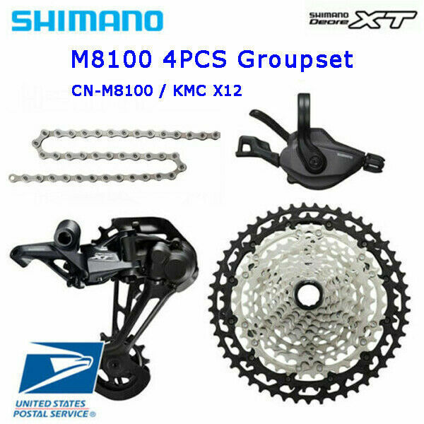 SHIMANO DEORE XT M8100 4PCS Groupset 1×12 Speed 45T / 51T MTB