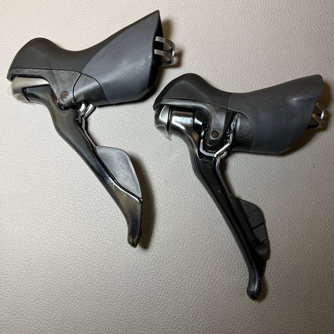 Shimano Dura Ace ST 9001 STI Shift Brake Levers Pair With Cables NEW