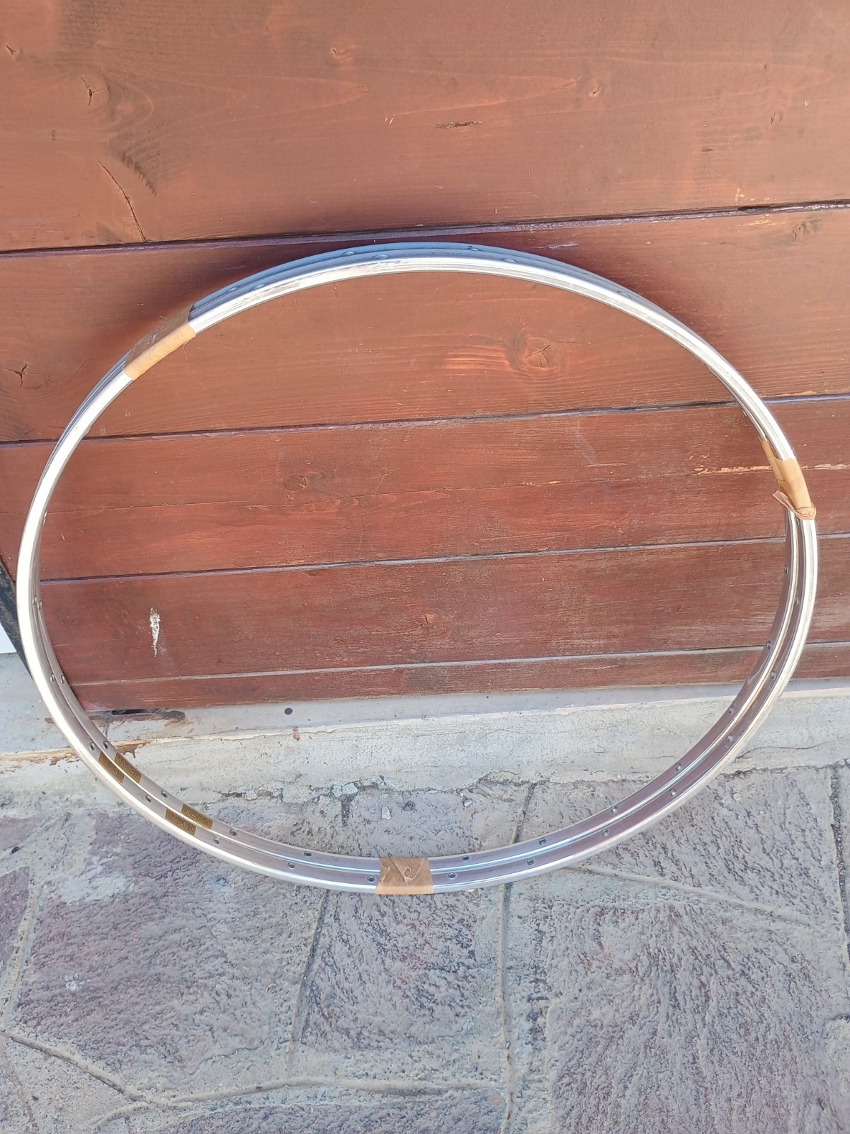 Vintage Nos Fiamme Yellow Label Silver Pair Rims 28h New X Tubulars Rims New
