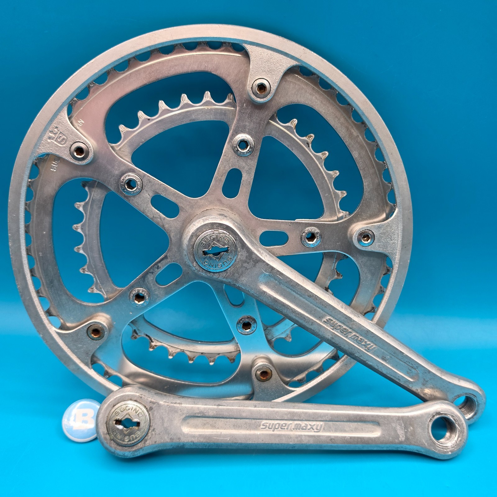 Sugino Super Maxy Square Taper Crankset 170mm 52/39t 110 BCD f22