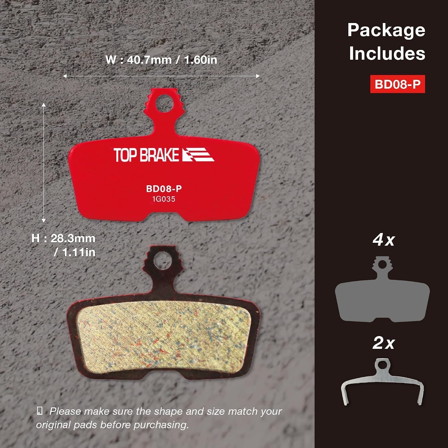 Disc Bike Brake Pads Compatible w/SRAM Code R RE RSC, DB8, Motive, AVID – 2 pair