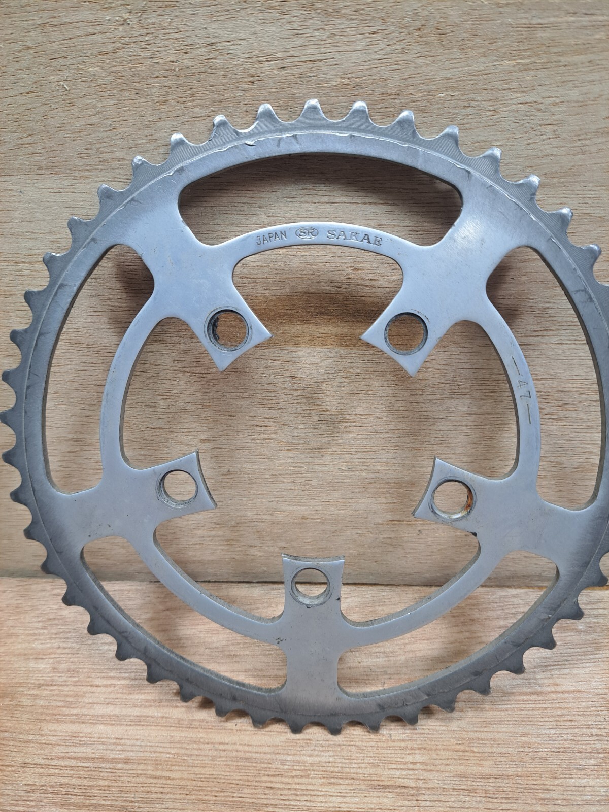 Vintage SR Suntour Sakae 47 Tooth Chainring – 86 BCD – UNRAMPED