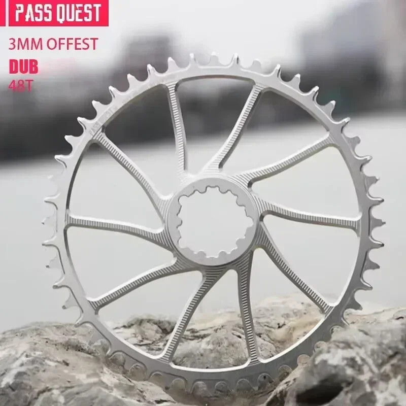 3mm Offset Chainring 40-54T Narrow Wide Teeth Bike Chainwheel 9/10/11/12 Speed