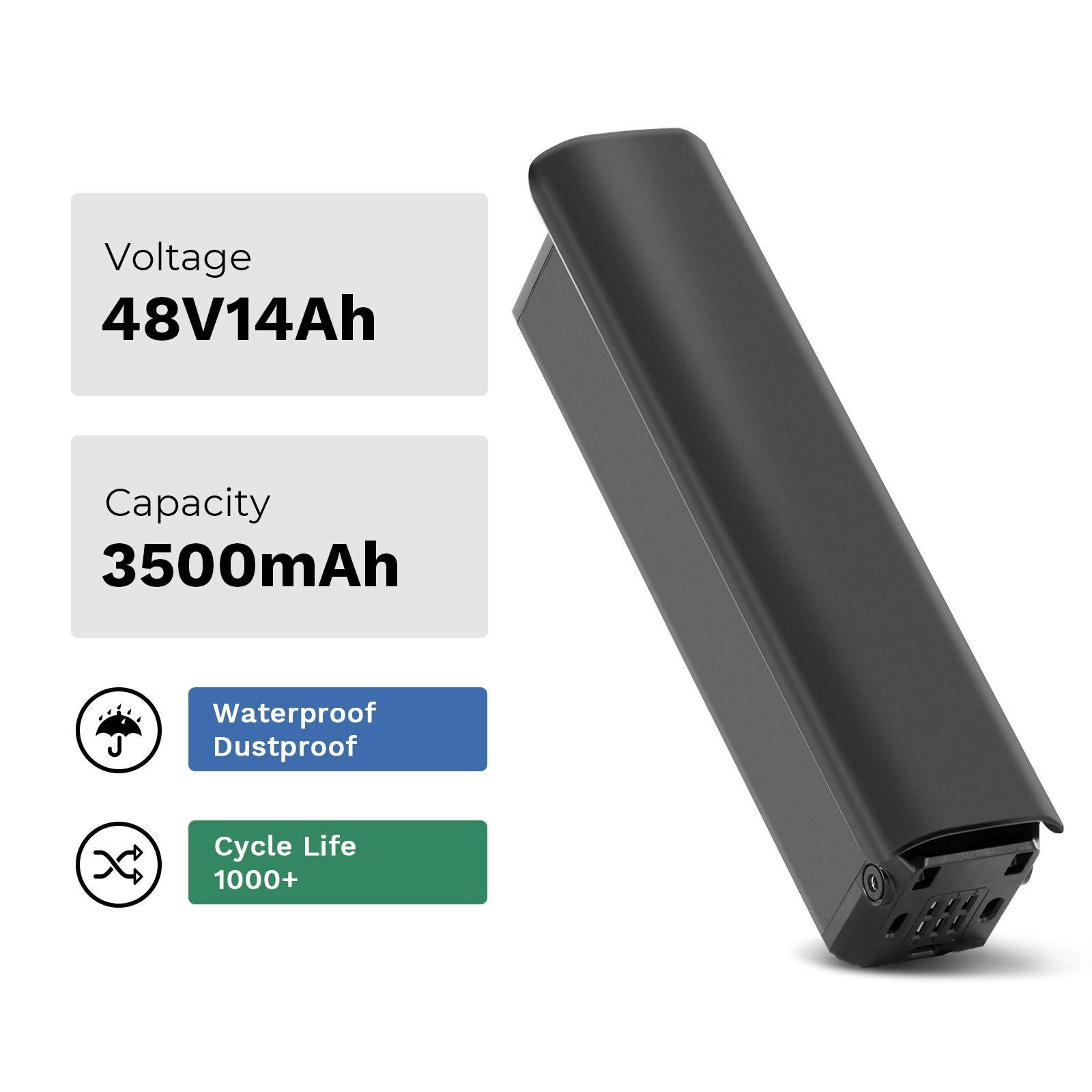 Horizon and Ranger-s Spare Ebike Battery 48V14Ah for Heybike Electric Bike