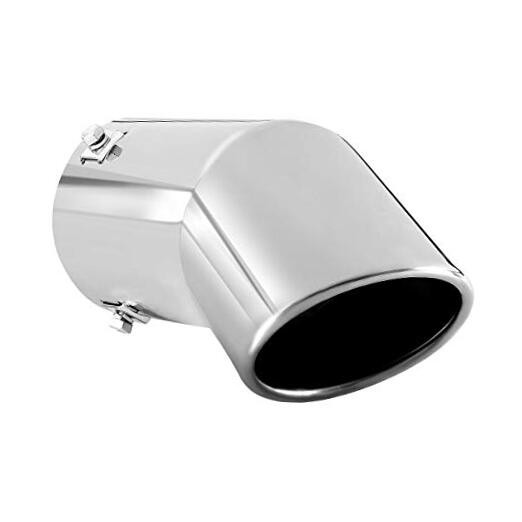Exhaust Tip, 2.75-3 inch inlet adjustable, 3.5» Outlet 8» Long Chrome