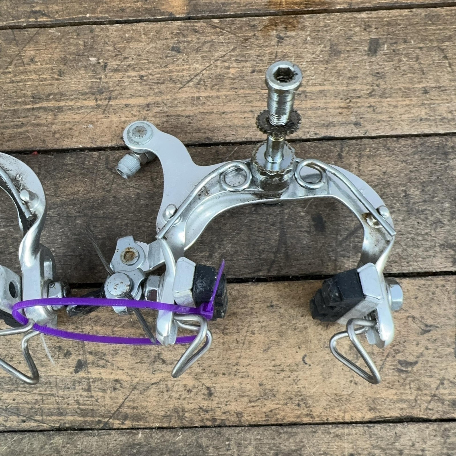 Vintage Shimano 600 Caliper Brakes Set Arabesque Road Bike Side Pull 80s