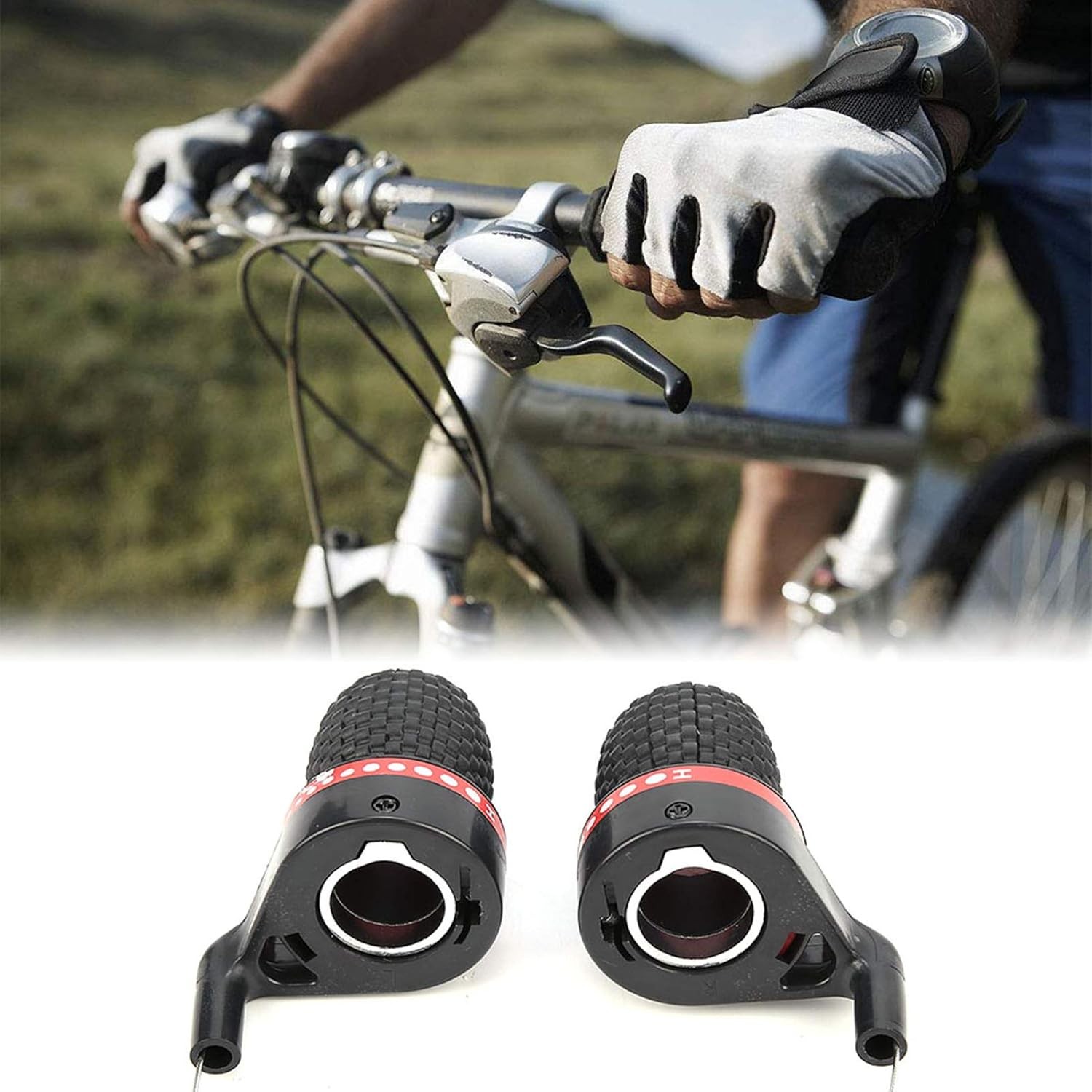 Bike Twist Grip Gear Shifter Bicycle Shift Levers Speed Handlebar