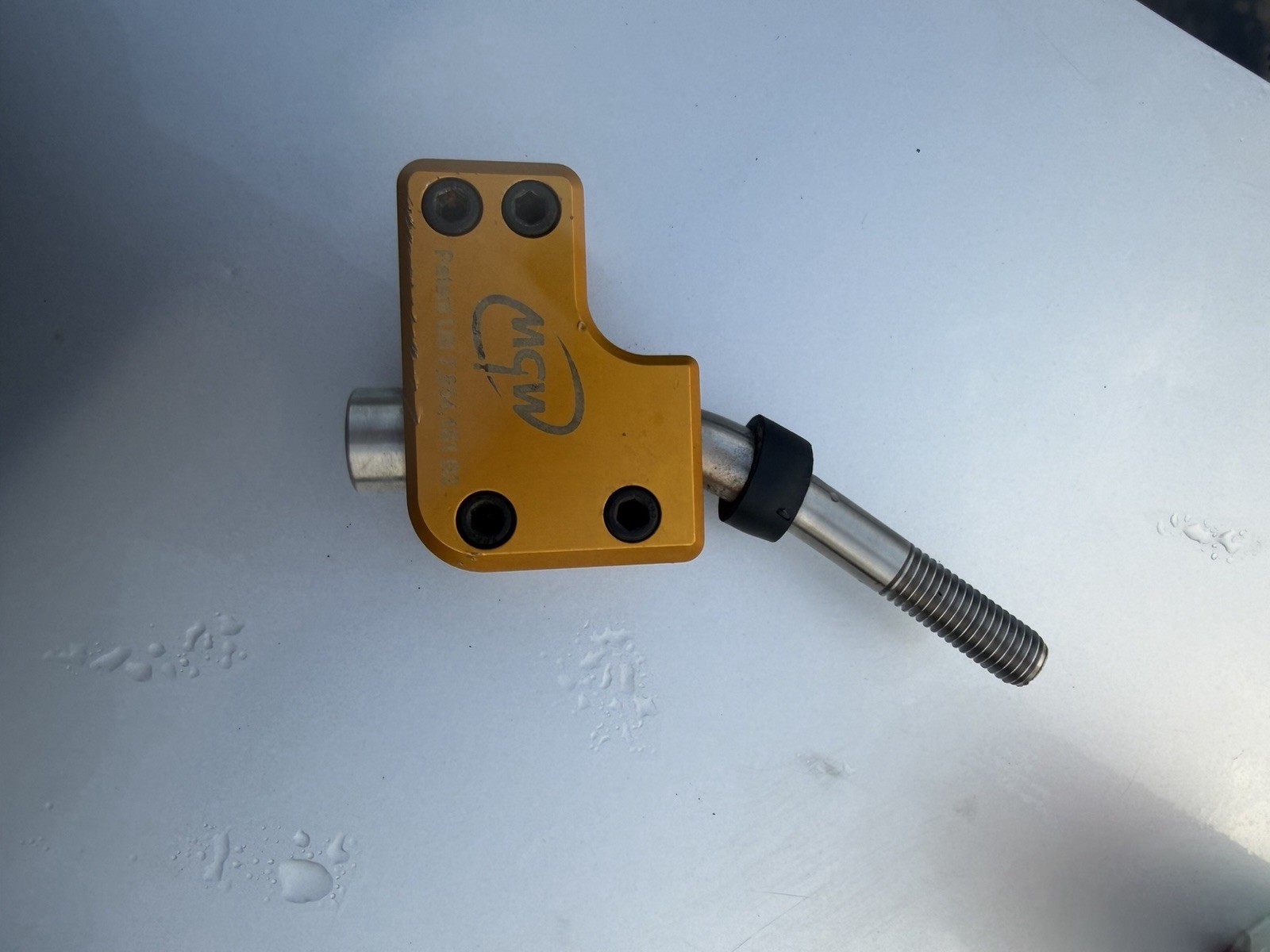 MGW Gold Aluminum BMX Quill Stem 1in Steerer 22.2mm Clamp w/ Bolts