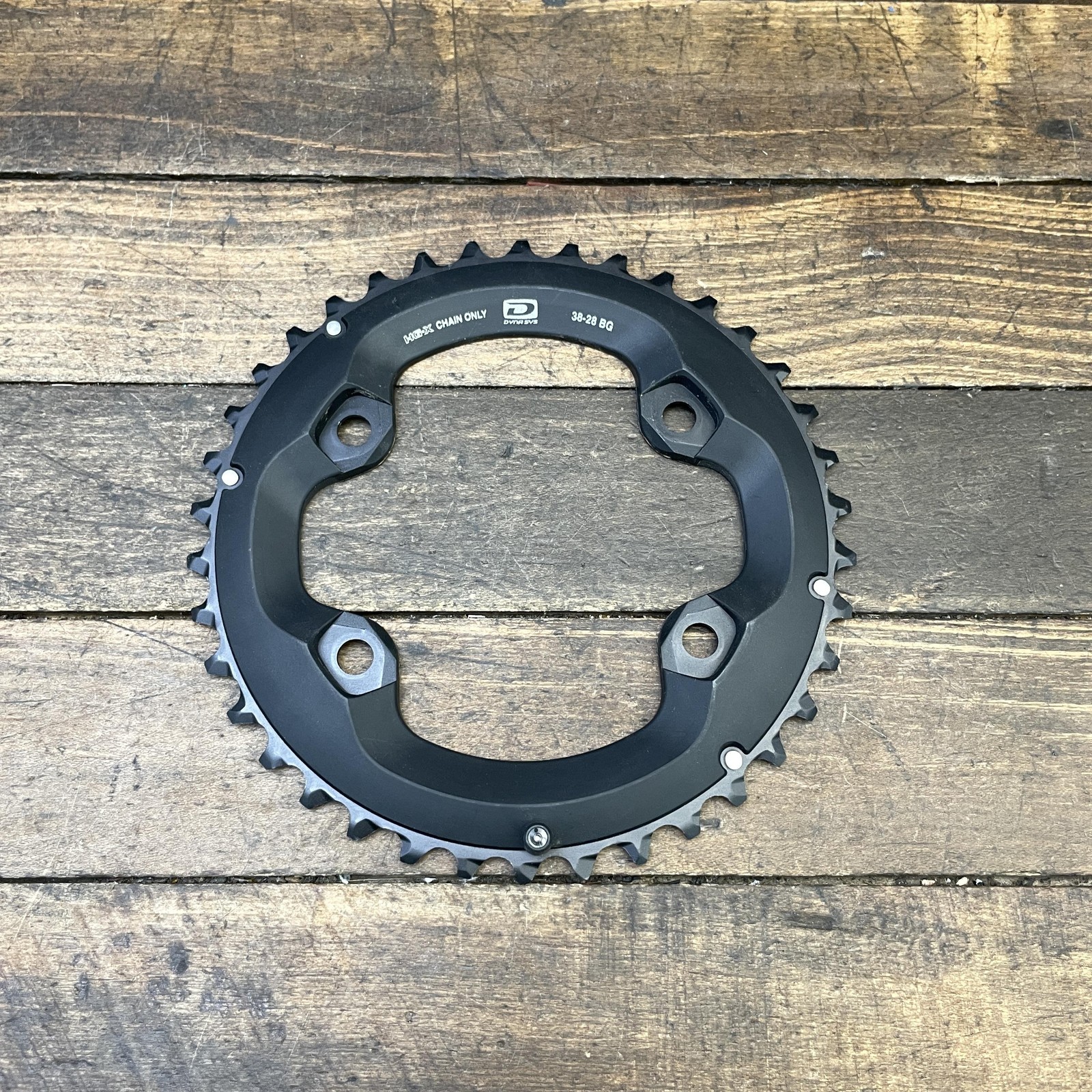 Shimano 38T Chainring 96 BCD 4-Arm Black Asymmetrical MTB HG-X DynaSys Outer