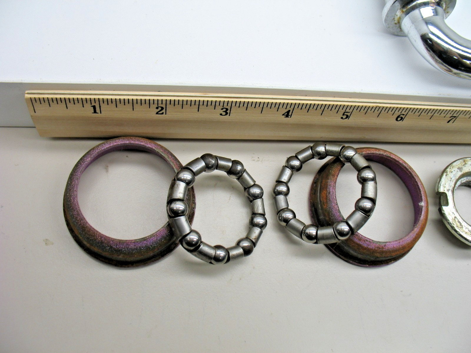 Chrome/Silver Steel Crank 40 Tooth Chainring, 140mm (5-1/2″) with B/B Set-USED