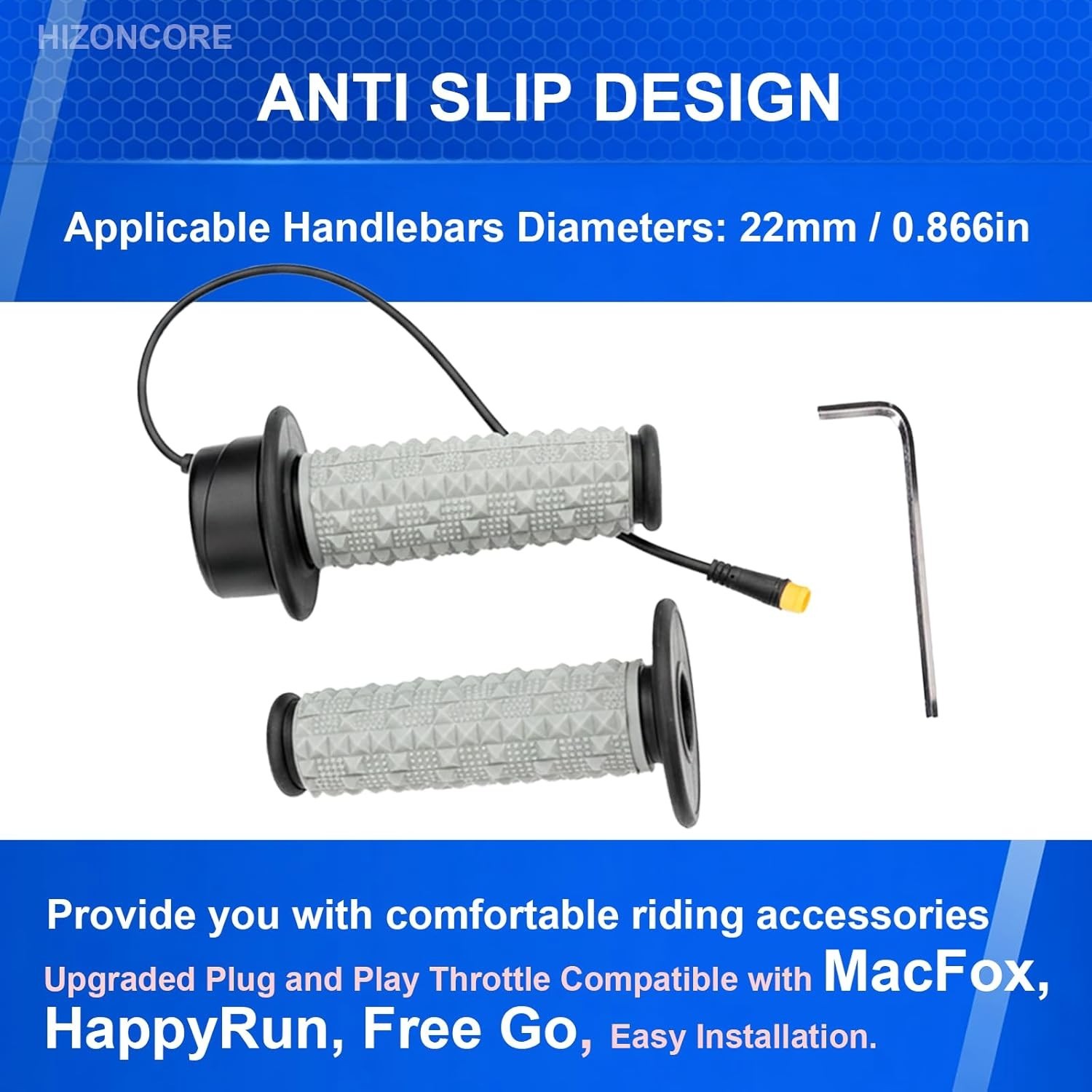 Full Twist Throttle Compatible with Macfox, HappyRun, Freego, Plug and Play E…