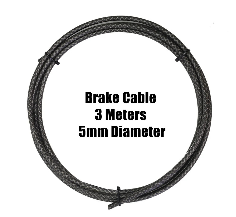 3 Meters Bike Braided Cable Slick Lube Shift Housing Weave Brake Hose Derailleur