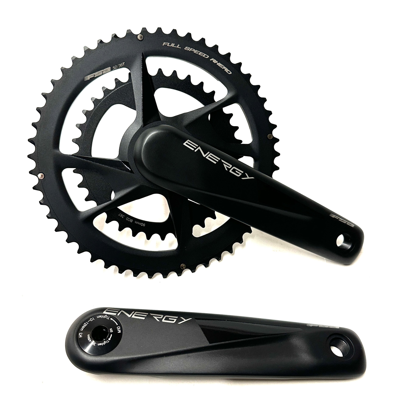 FSA Energy Modular BB386EVO Road Gravel Crankset 172.5mm 9/10/11/12 52/36t New