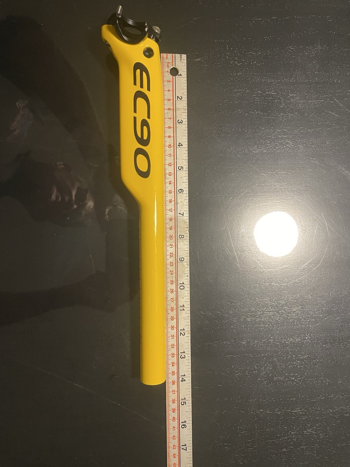 Easton EC90 Carbon Fiber Seatpost Yellow/Black 27.2mm X 350 mm