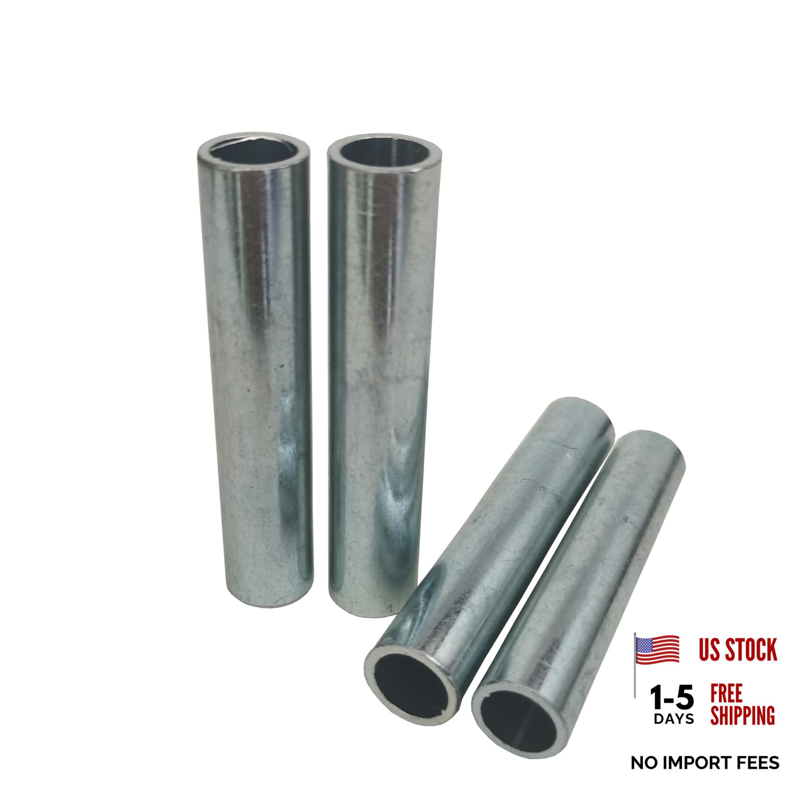 4pcs ID 11mm OD 14mm Front & Rear Wheel Axle Spacer Bushing Silver 71MM