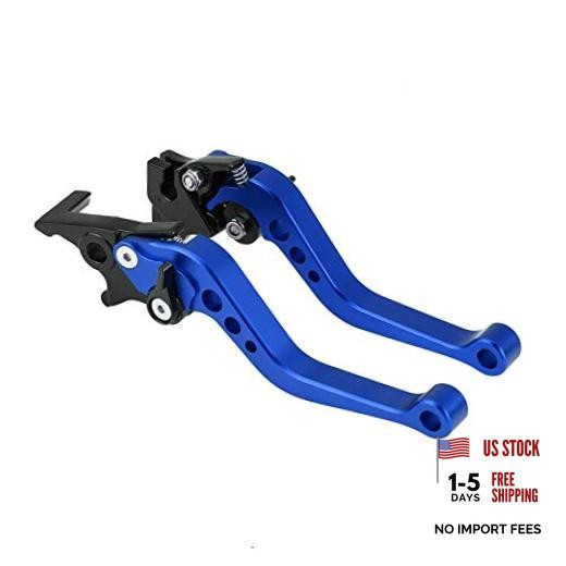 Motorcycle Brake Lever,1 Pair CNC Aluminum Motorcycle Clutch Drum Brake Lever