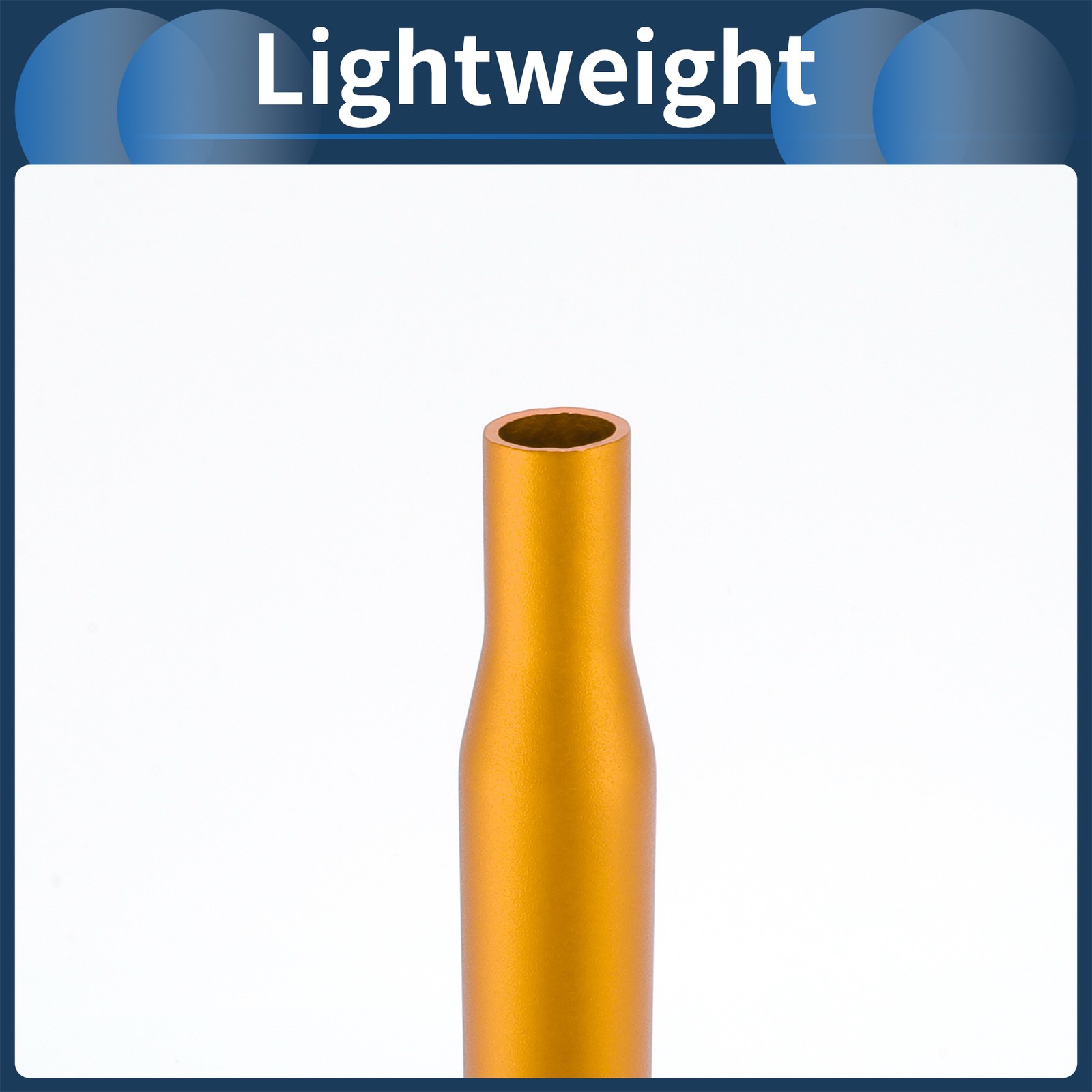Bike Seat Posts 30.4x400mm Lightweight Post Seat Tube Gold Tone Aluminum Alloy