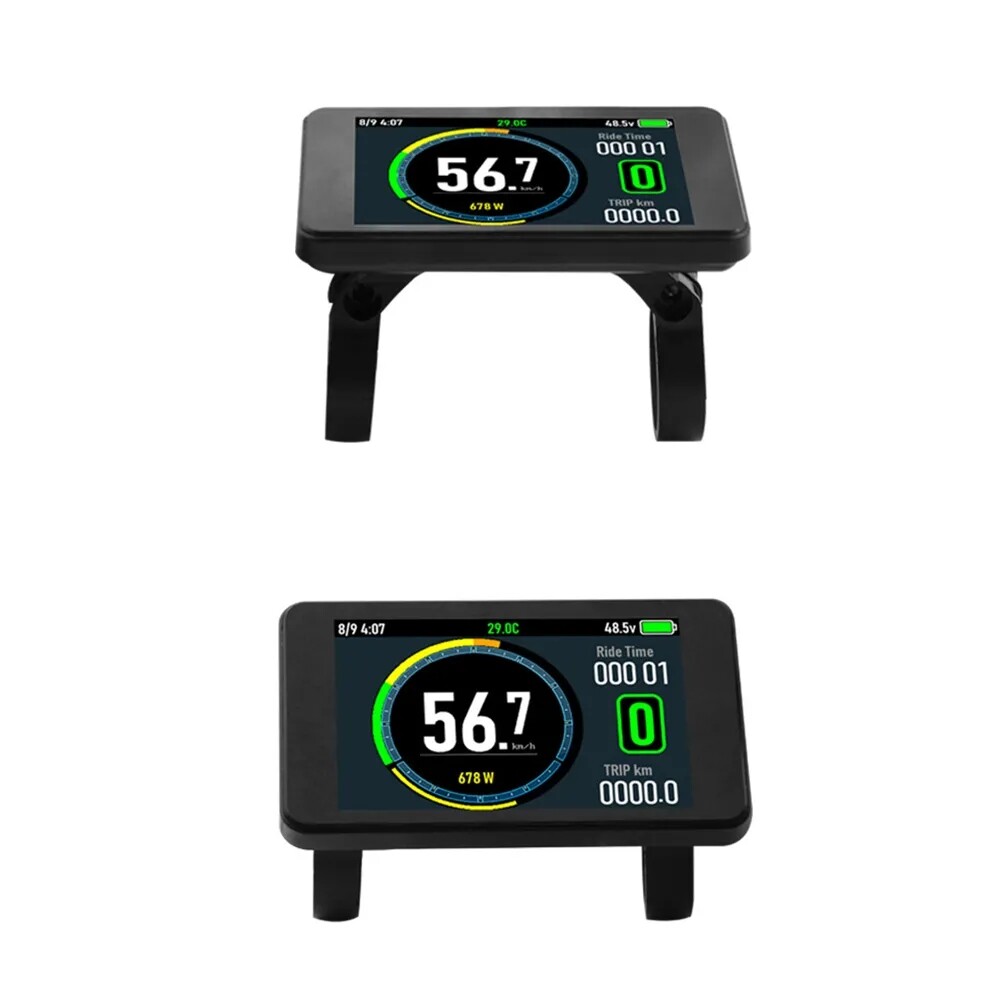 24V-72V E-Bike T8 Colorful LCD Display For UART #2/5S/APT/KT/Bafang Protocol