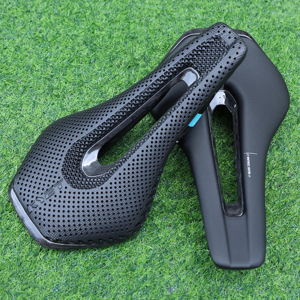 3D Printed Carbon Bike Saddle 135/145/155mm for MTB Gravel Road Bike Hollow Tech
