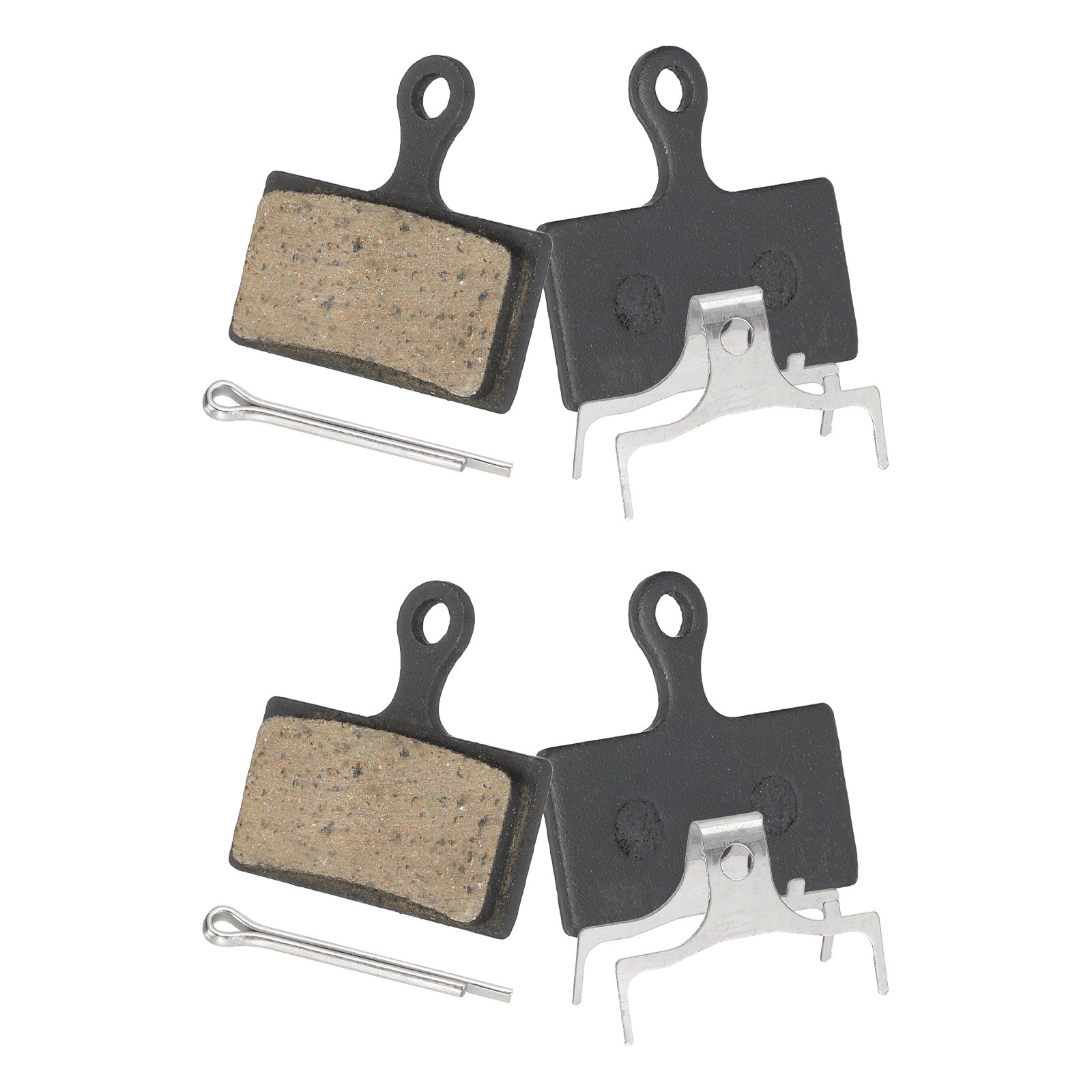 2set Disc Brake Pad 1.26″ x 0.65″ Bike Brake Pad with Spring and Pin, Black