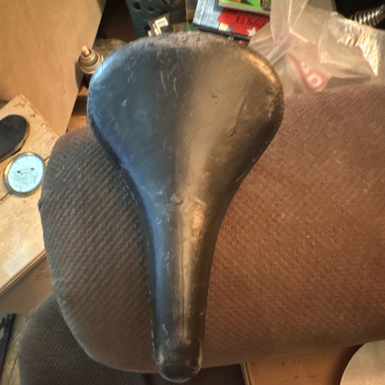 VELO Black Racing Bicycle Saddle for Road Bike Plastic Steel