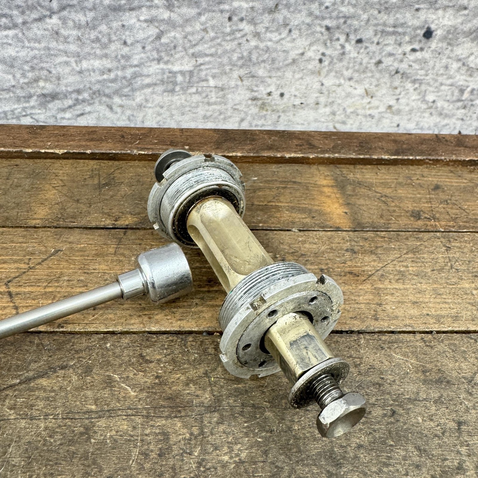 Vintage Sampson Topline Titanium Bottom Bracket 68mm 112.5 113mm Ti Spindle