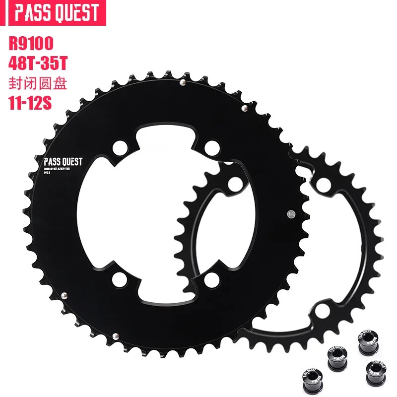 Road Bike Chainring 110bcd 4 Bolts Round Double Chainring 56-42T/54-40T/53-39T
